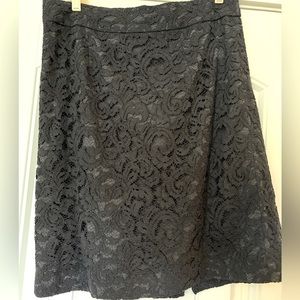 Banana Republic black lace pencil skirt